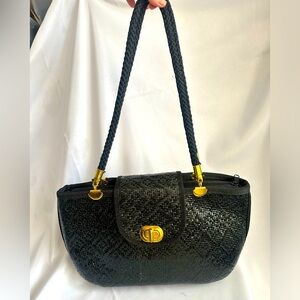 Vintage Doncaster large straw, summer handbag shoulder bag